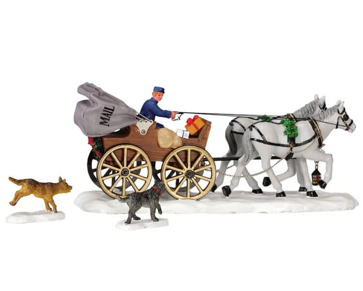 lemax-mail-carriage-weihnachtsdorf-figur image 4