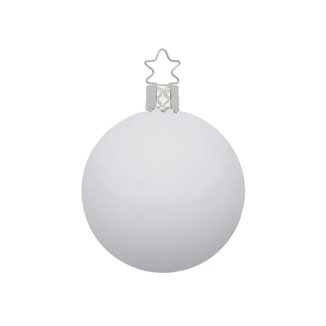 inge-glas-christbaumkugel-porzellanwei-matt-12-cm image 1