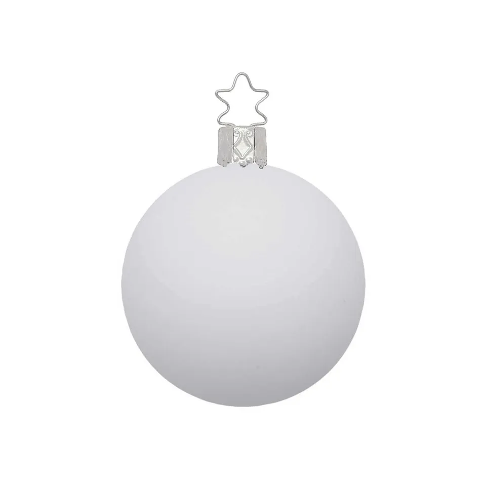 inge-glas-christbaumkugel-porzellanwei-matt-12-cm image 1