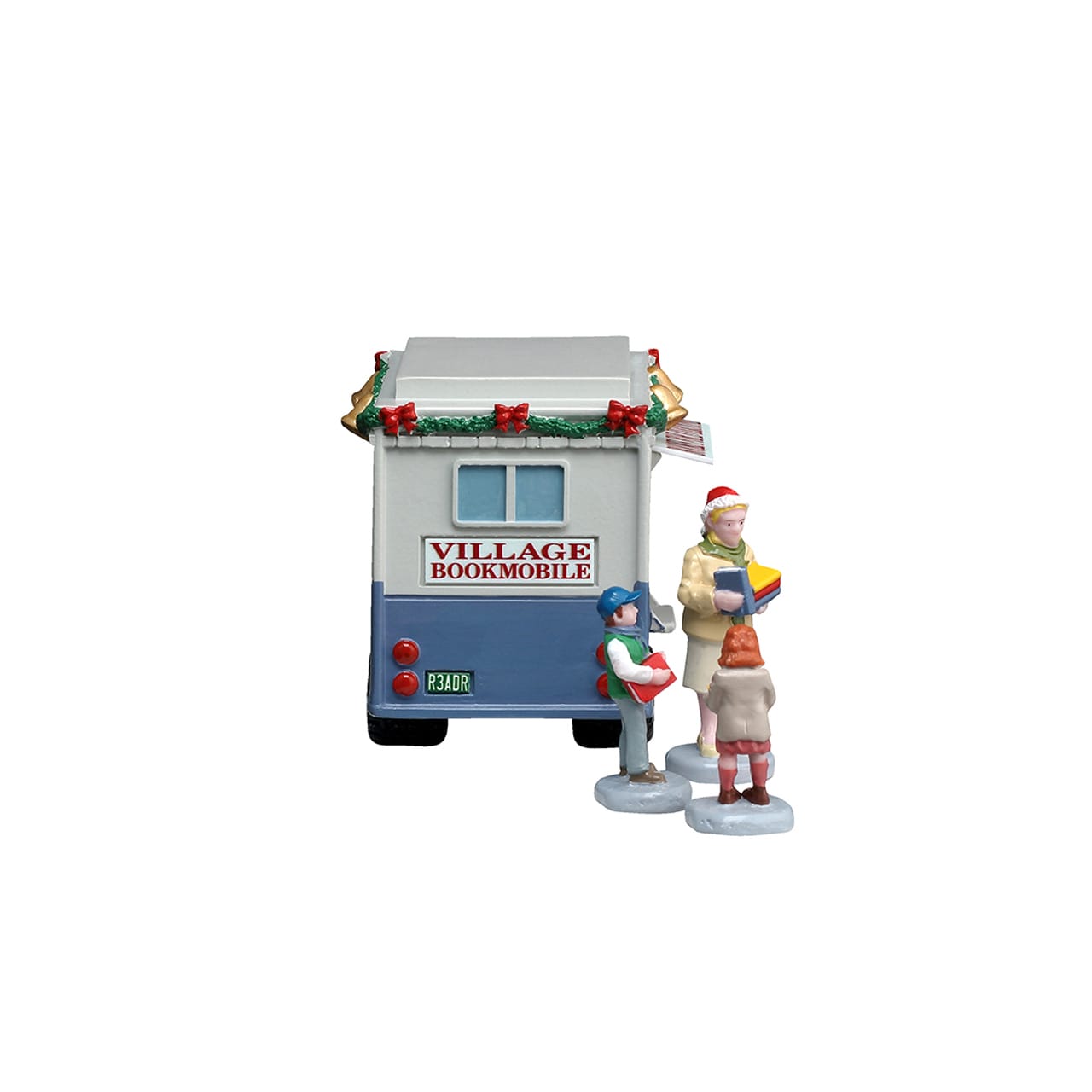 lemax-bookmobile-mobile-bibliothek-weihnachtsdorf-fahrzeug image 2