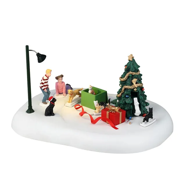 lemax-christmas-cats-miniaturszene-mit-katzenfamilie-am-baum image 1