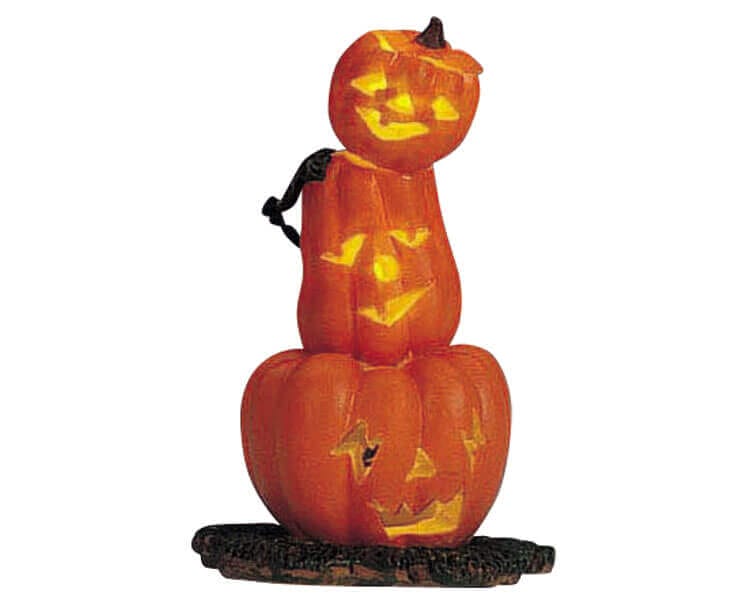 lemax-lighted-pumpkin-totem-beleuchtete-halloween-deko image 1