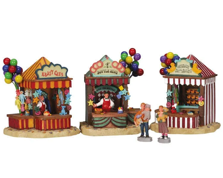 lemax-carnival-kiosks-miniatur-kioske-dorf-zubeh-r-set image 1