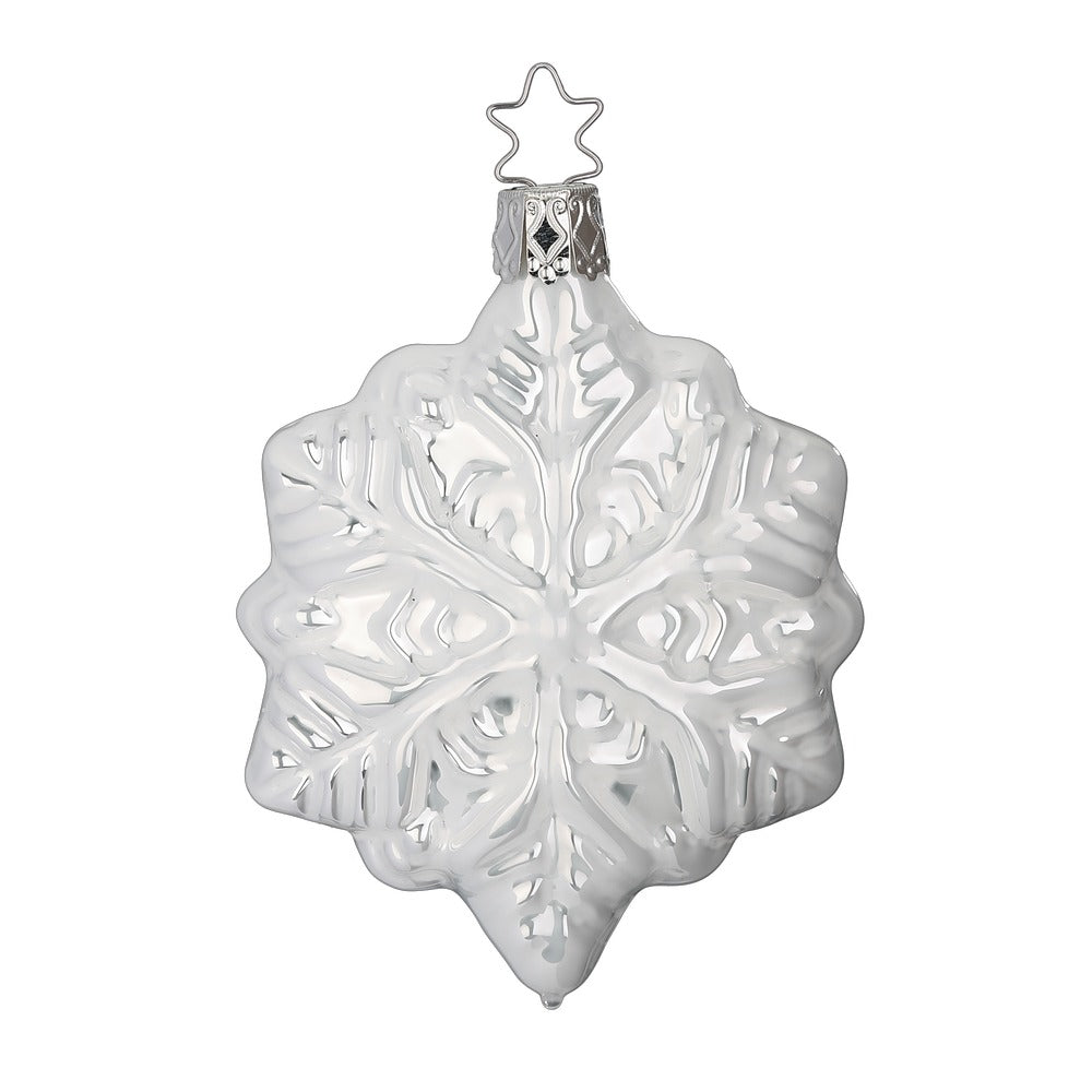 inge-glas-schneeflocke-christbaumkugel-wei-9-cm image 1