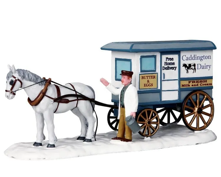 lemax-victorian-milk-wagon-miniaturwagen image 1