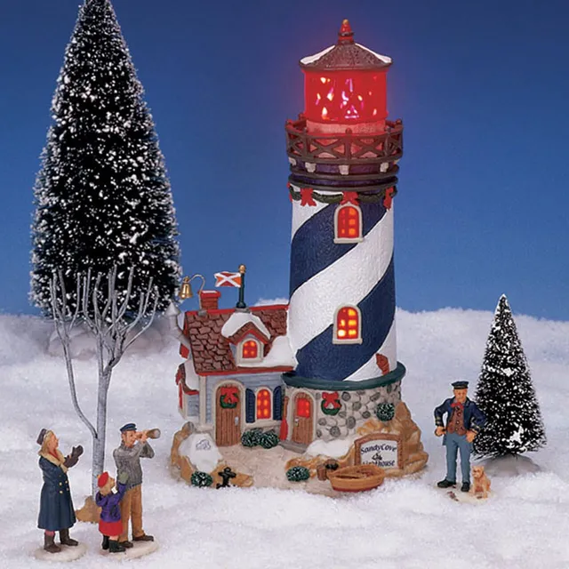 lemax-7pc-sandy-cove-lighthouse-set-leuchtturm-miniwelt-set image 1