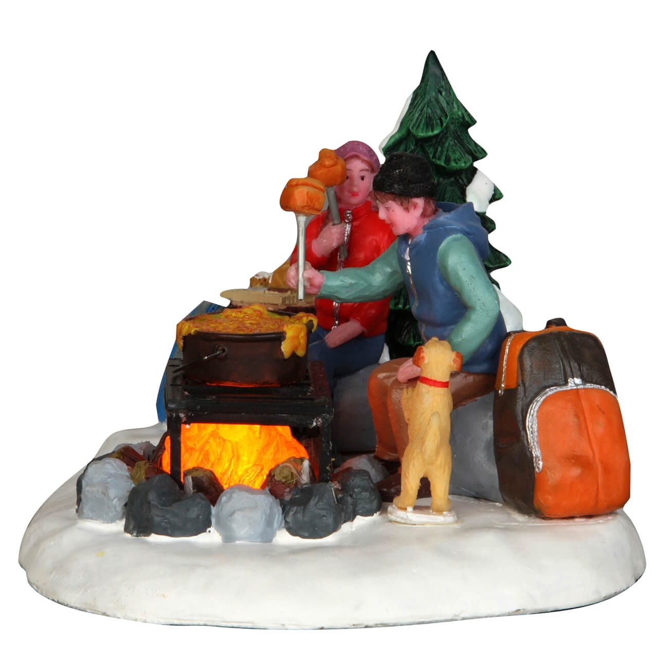 lemax-campfire-fondue-vail-village-miniatur-szene image 4