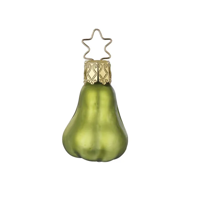 inge-glas-mini-birne-christbaumschmuck-4-5-cm-gr-n image 1