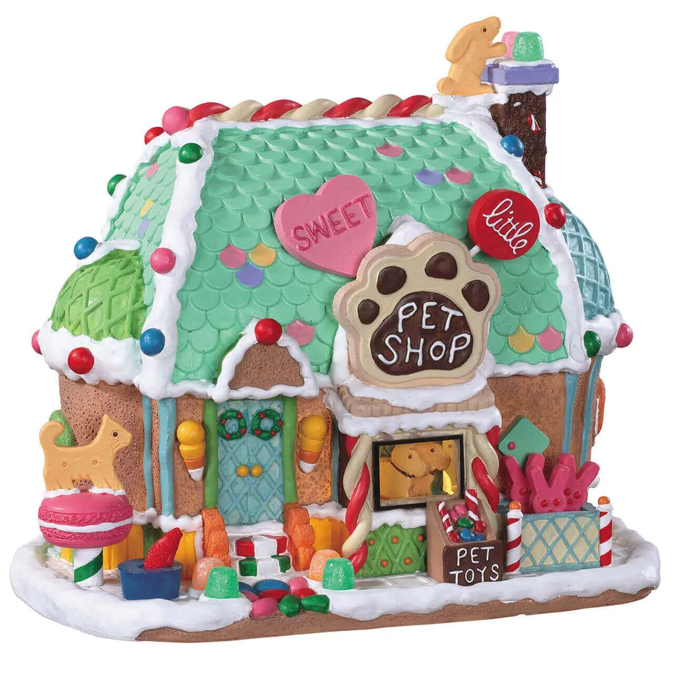 lemax-sweet-little-pet-shop-tierladen-miniaturhaus image 1