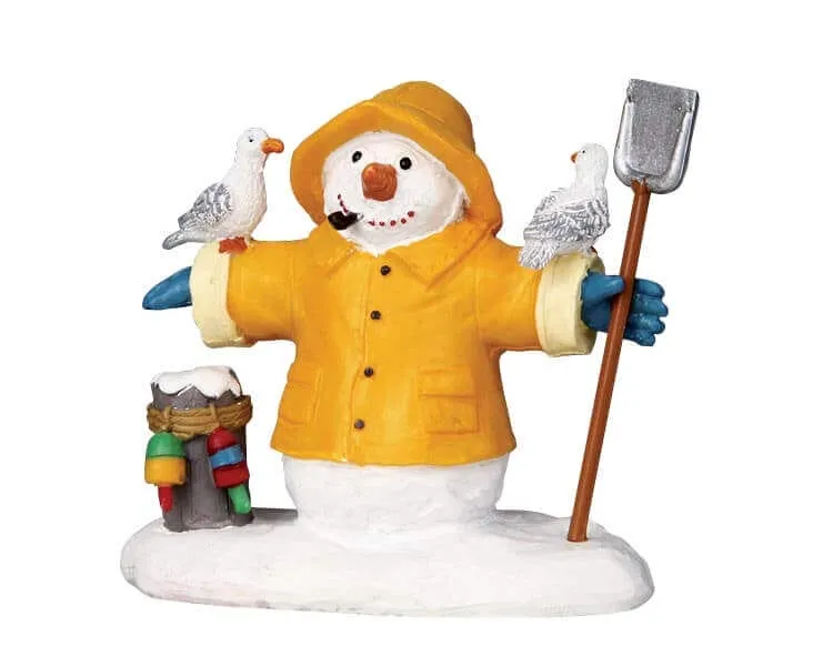 lemax-fisherman-snowman-winterfigur image 1