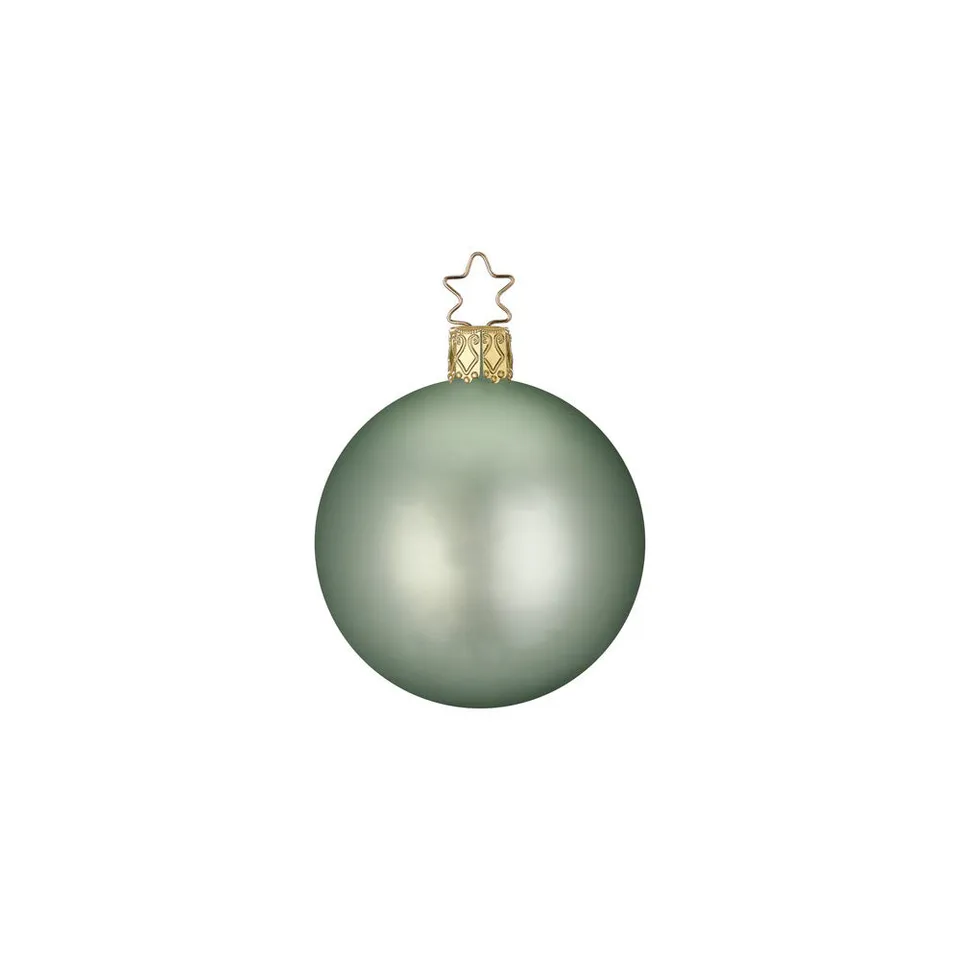 inge-glas-kugeln-salbei-matt-christbaumkugel-8-cm image 1