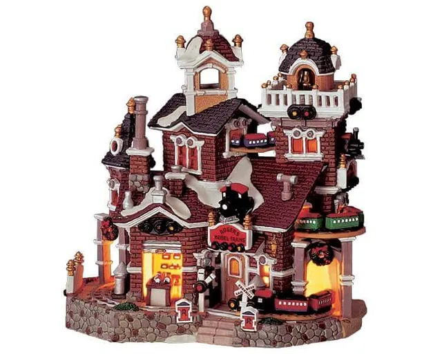 lemax-roger-s-model-trains-weihnachtsdorf-modellbahn-laden image 1
