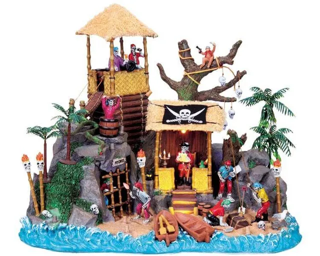 lemax-pirates-hideout-spooky-town-piratenhaus image 1