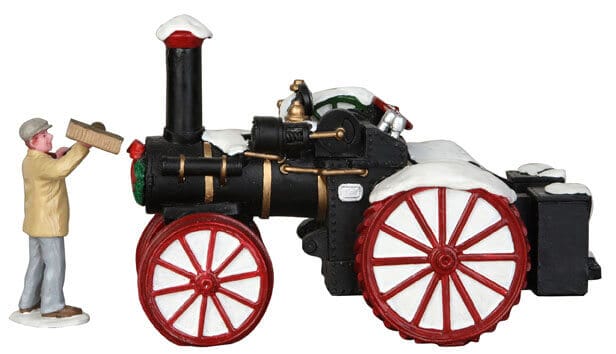 lemax-snowy-steam-tractor-weihnachtsdorf-fahrzeug image 3