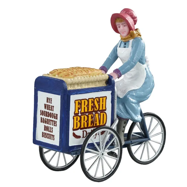 lemax-bakery-delivery-caddington-miniaturfigur-brotwagen image 1