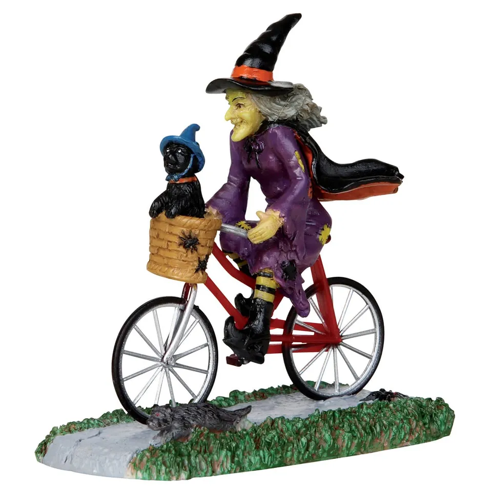 lemax-be-witching-bike-ride-hexe-auf-fahrrad-f-r-spooky-town image 1
