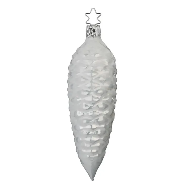 inge-glas-frostiger-zapfen-13-5-cm-wei image 1