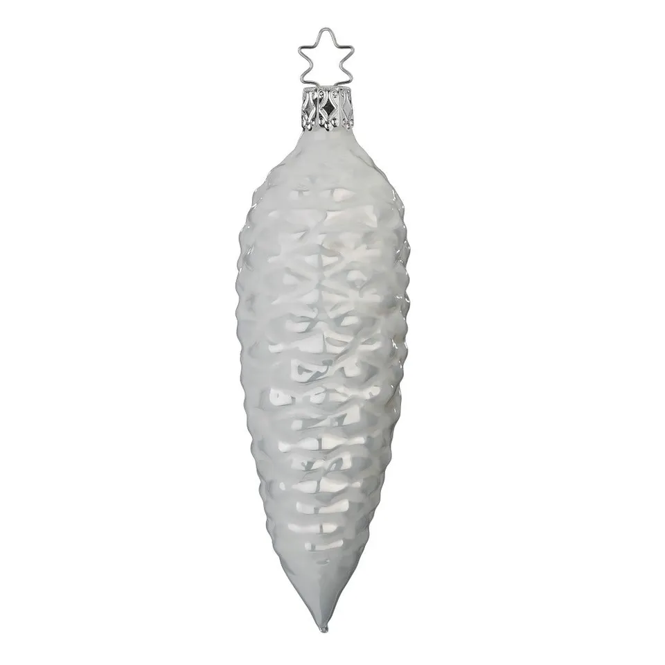 inge-glas-frostiger-zapfen-13-5-cm-wei image 1
