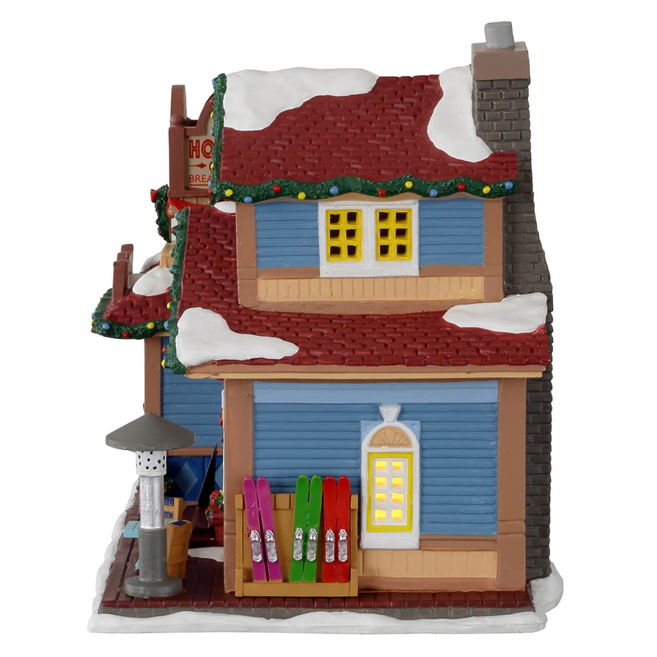 lemax-hilltop-cafe-caddington-miniaturhaus-beleuchtet image 3