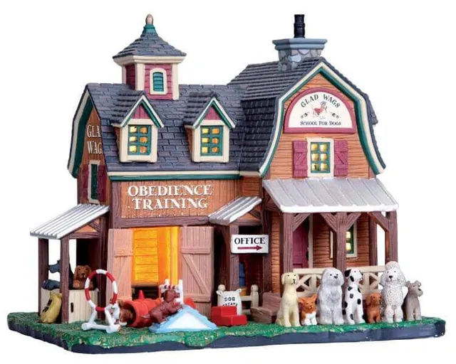 lemax-glad-wags-school-for-dogs-miniaturhaus image 1