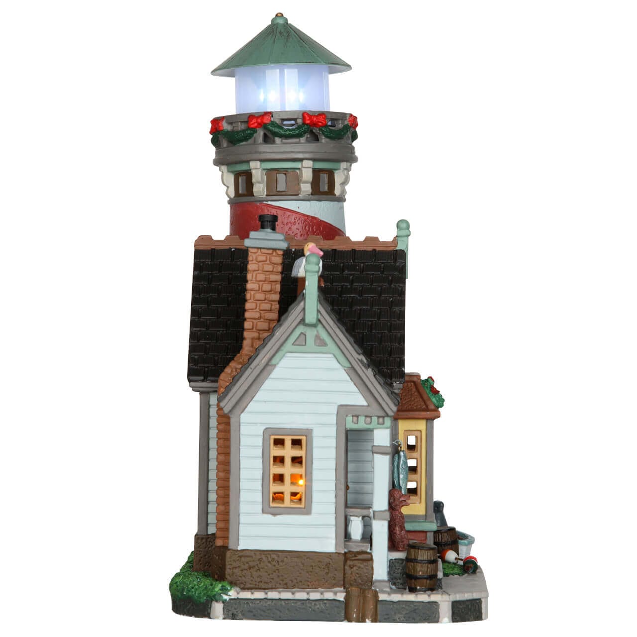 lemax-crest-point-lighthouse-leuchtturm-mit-blinklicht-f-r-miniaturdorf image 3