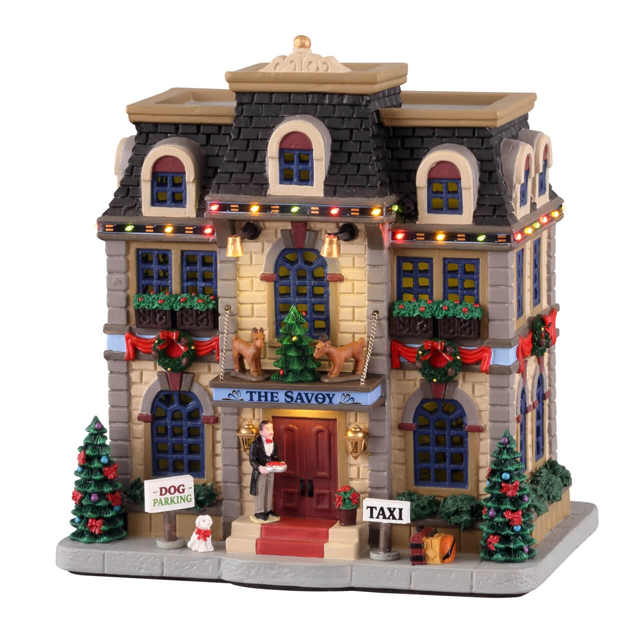 lemax-christmas-at-the-savoy-beleuchtetes-haus-caddington image 1