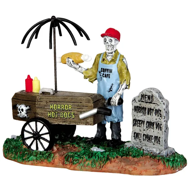 lemax-ghoul-hot-dog-vendor-spooky-town-halloween-figur image 1