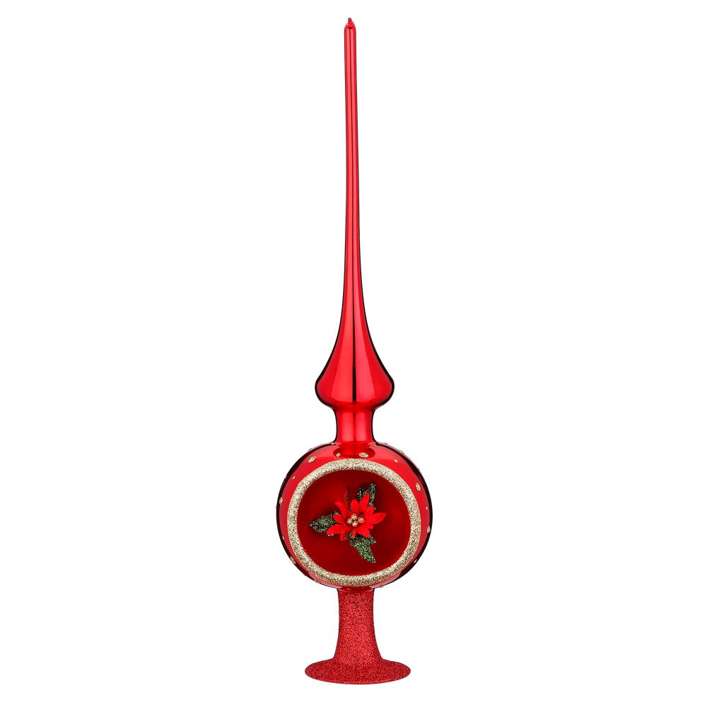 inge-glas-weihnachtsstern-baumspitze-8-x-33-cm-rot-glanz image 1