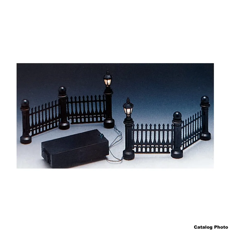 lemax-lighted-fence-beleuchteter-miniatur-zaun image 1