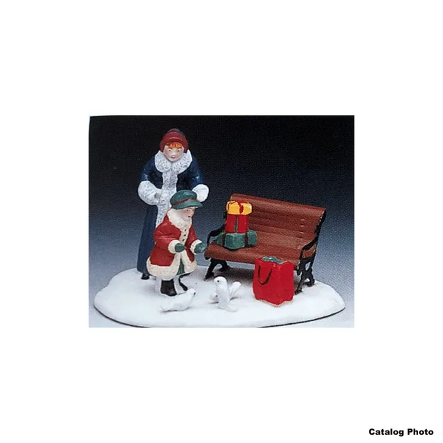 lemax-feeding-birds-miniaturfigur-f-r-weihnachtsdorf image 1