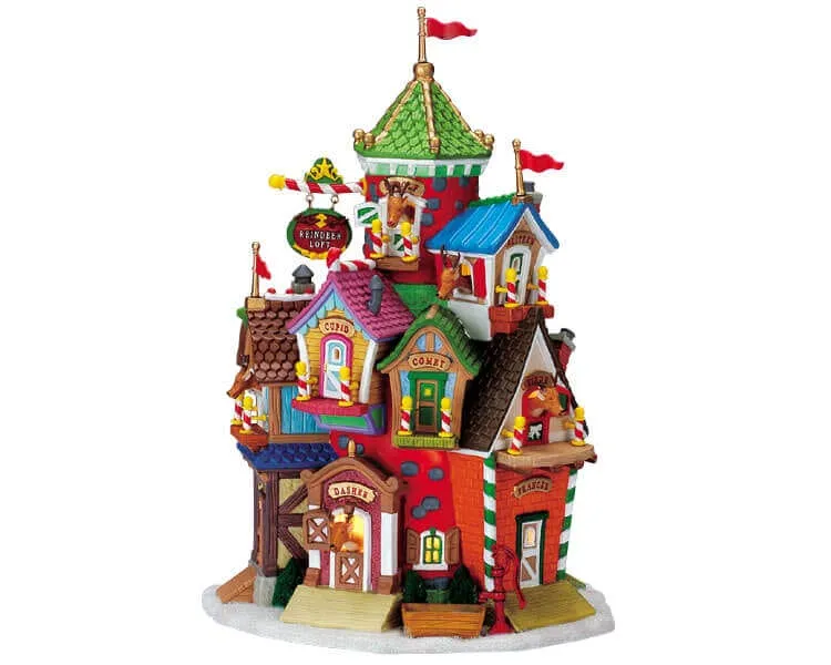 lemax-reindeer-loft-miniatur-weihnachtshaus-rentier image 1