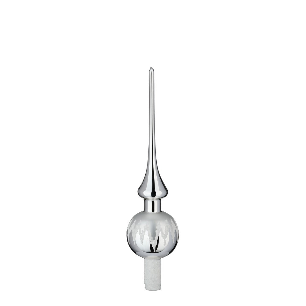 inge-glas-festtagsfreude-christbaumspitze-30-cm-silber-glanz image 1