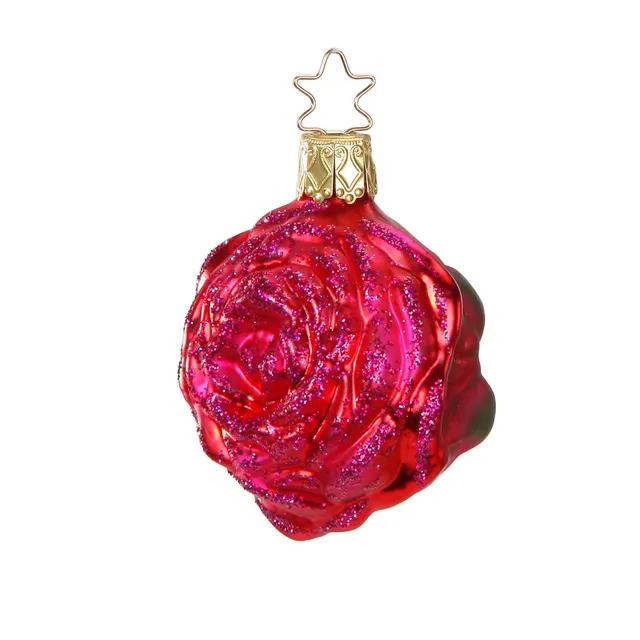 inge-glas-manufaktur-rose-christbaumschmuck-hotpink-6-5-cm image 1