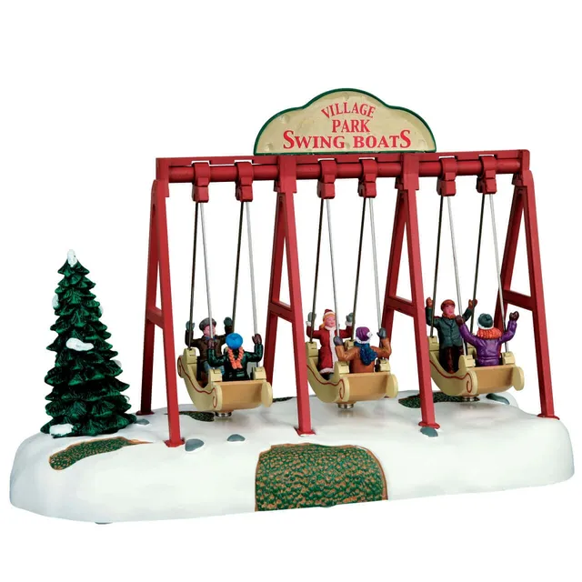 lemax-swing-boats-karussell-miniatur image 1