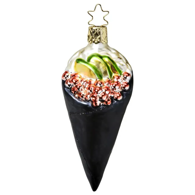 inge-glas-temaki-christbaumkugel-10-5-cm-schwarz image 1