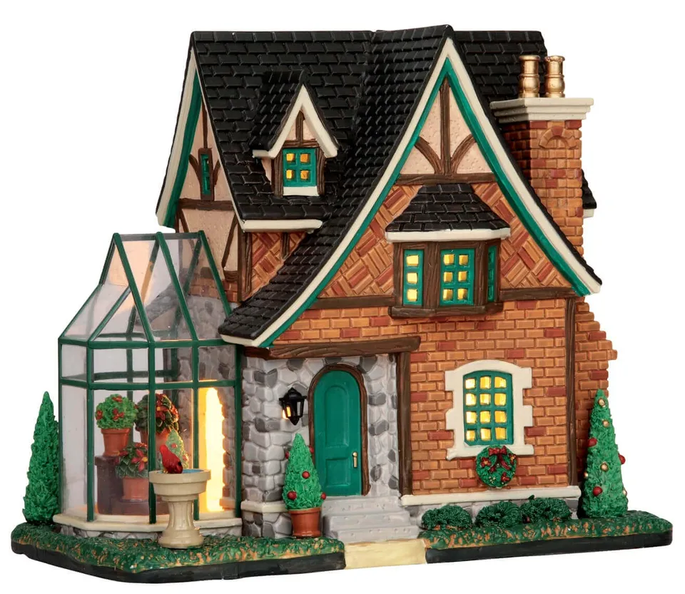 lemax-tudor-home-beleuchtetes-miniaturhaus-im-tudor-stil image 1