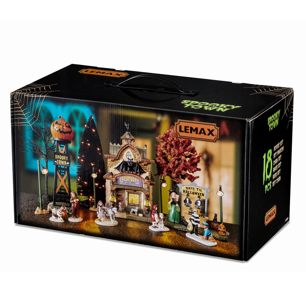 lemax-creatures-of-the-night-pet-shop-set-spooky-town image 2