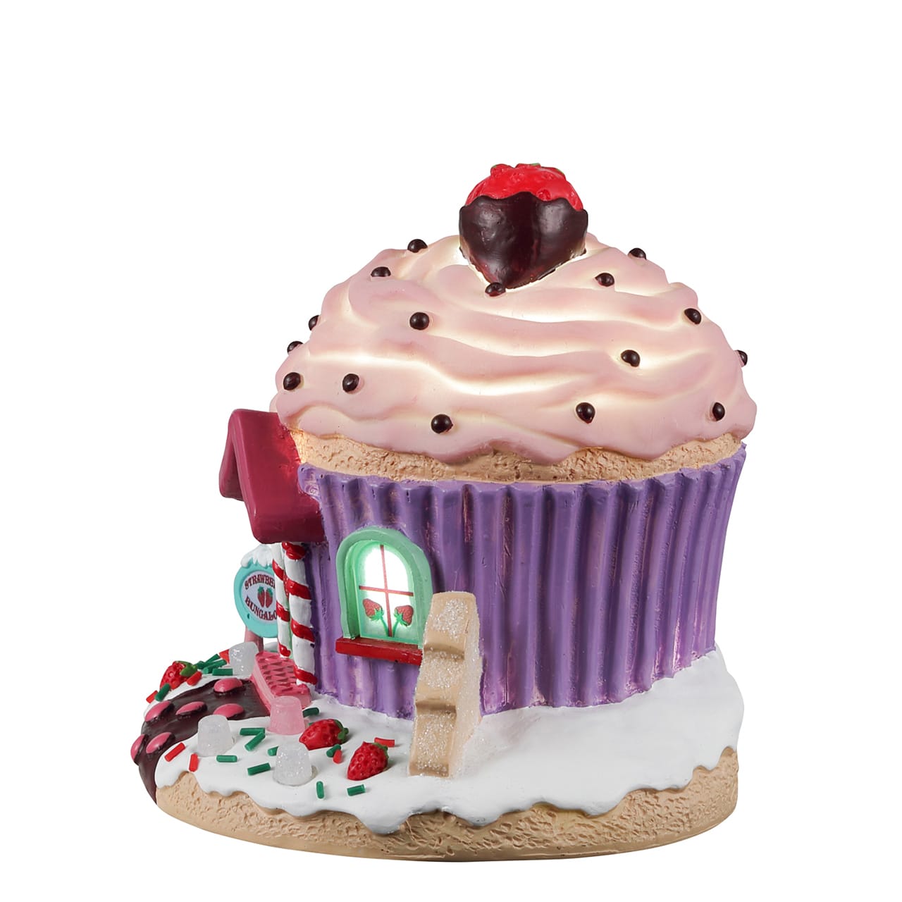lemax-strawberry-bungalow-sugar-n-spice-erdbeerhaus image 3