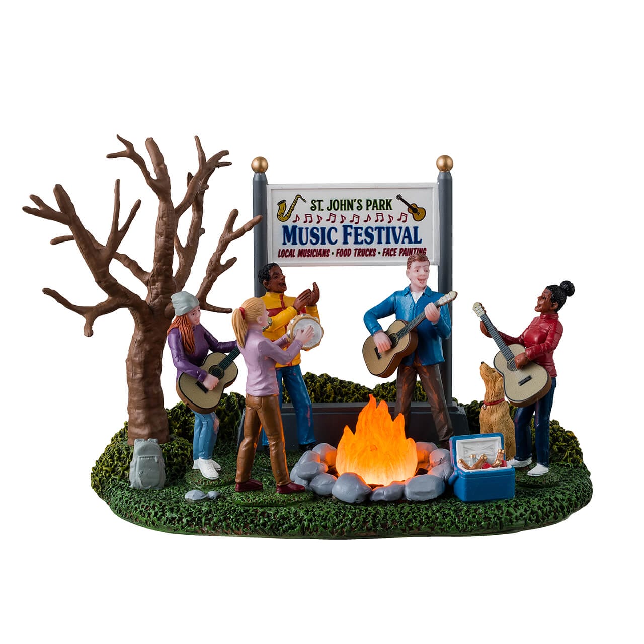 lemax-music-festival-gitarren-lagerfeuer-szene-f-r-saint-john-s-park image 1