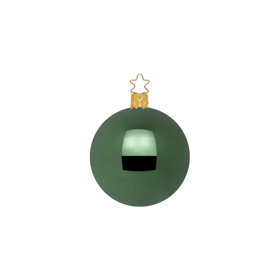 inge-glas-kugeln-jagdgr-n-glanz-8-cm-christbaumkugeln image 1