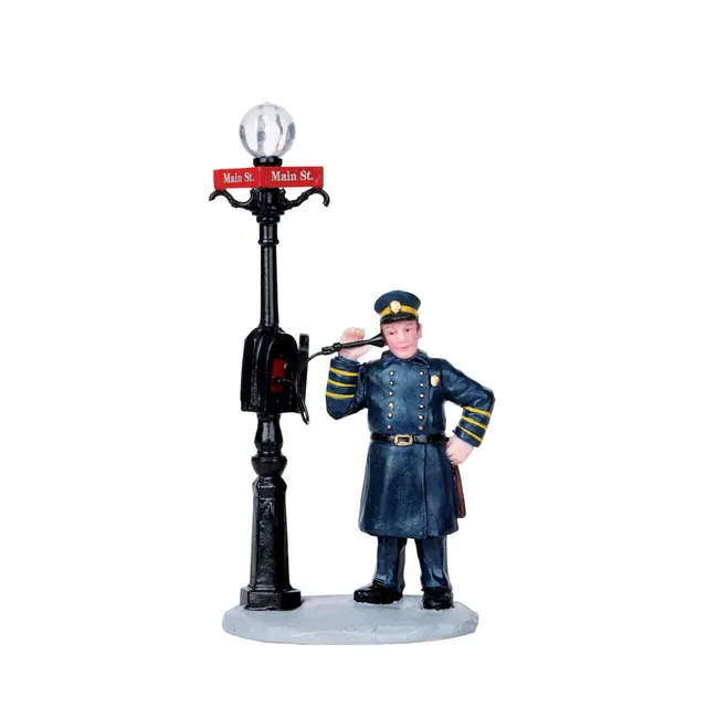 lemax-police-call-box-miniatur-telefonzelle image 1