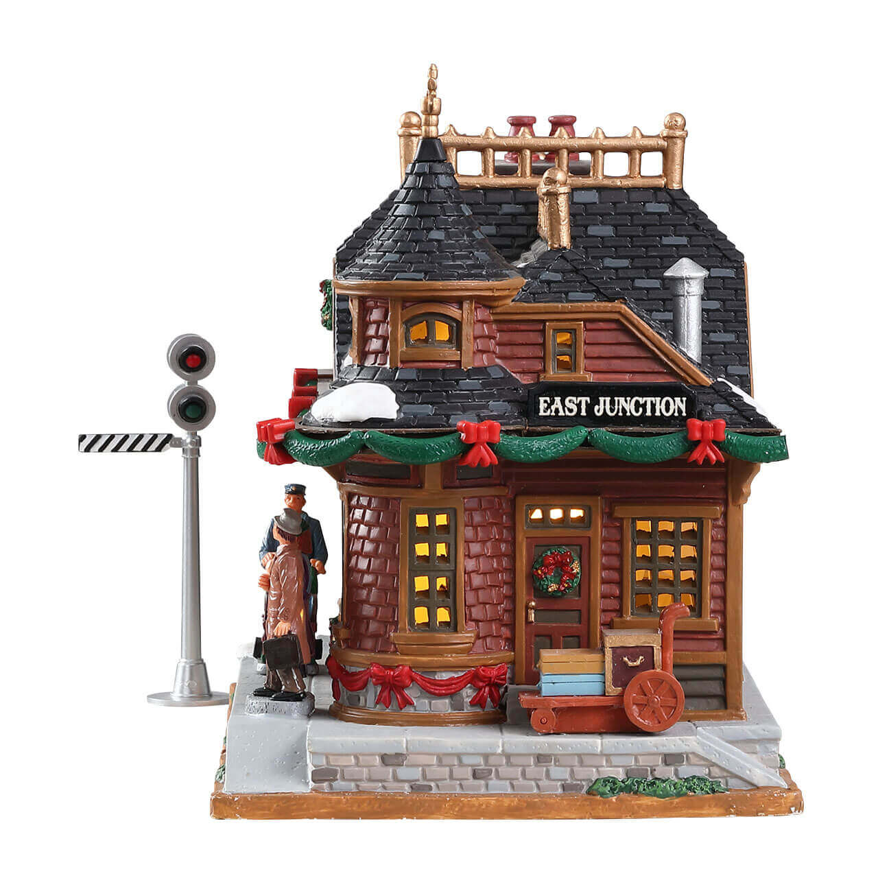 lemax-east-junction-station-beleuchteter-miniatur-bahnhof-caddington image 2