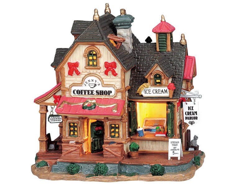 lemax-jenny-s-coffee-shop-ice-cream-parlor-miniaturhaus image 1