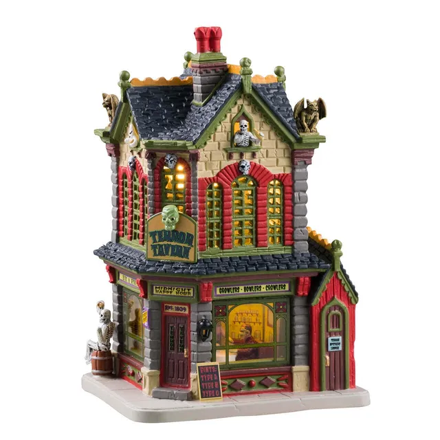 lemax-spooky-town-terror-tavern-beleuchtetes-halloween-geb-ude image 1