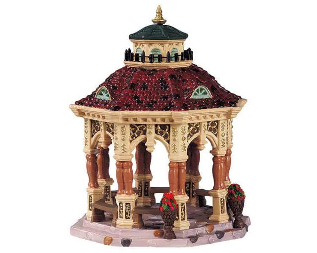 lemax-gilded-gazebo-miniatur-pavillon image 1