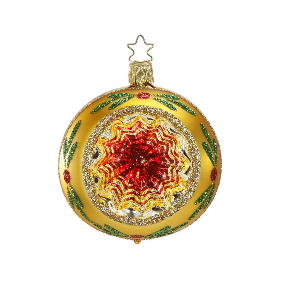inge-glas-funkelnder-reflex-christbaumkugel-8-cm-gold image 1