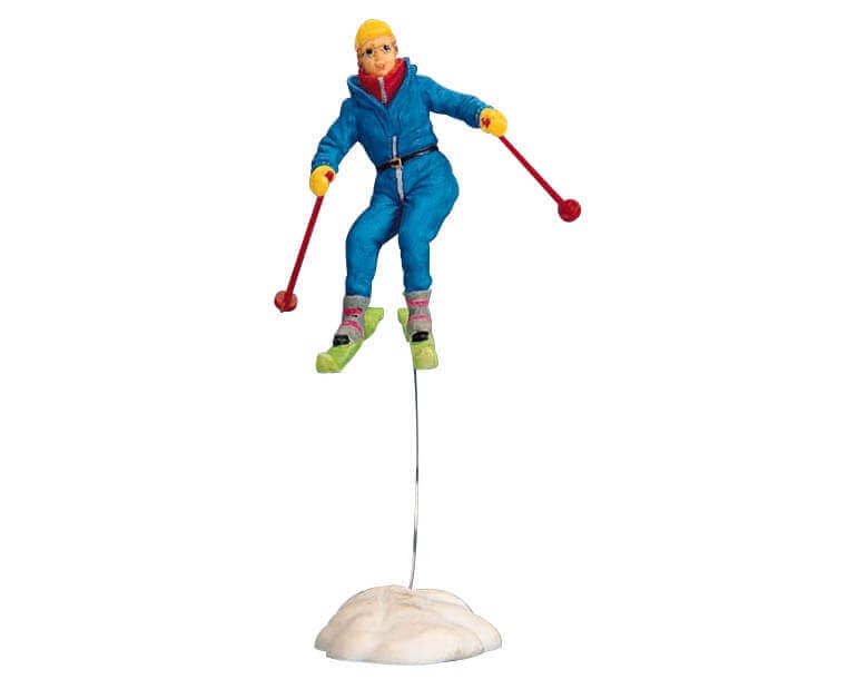 lemax-weekend-skier-miniaturfigur image 1