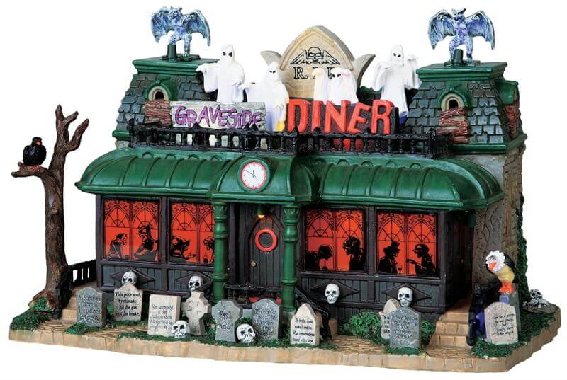 lemax-graveside-diner-spooky-town-miniaturhaus image 1
