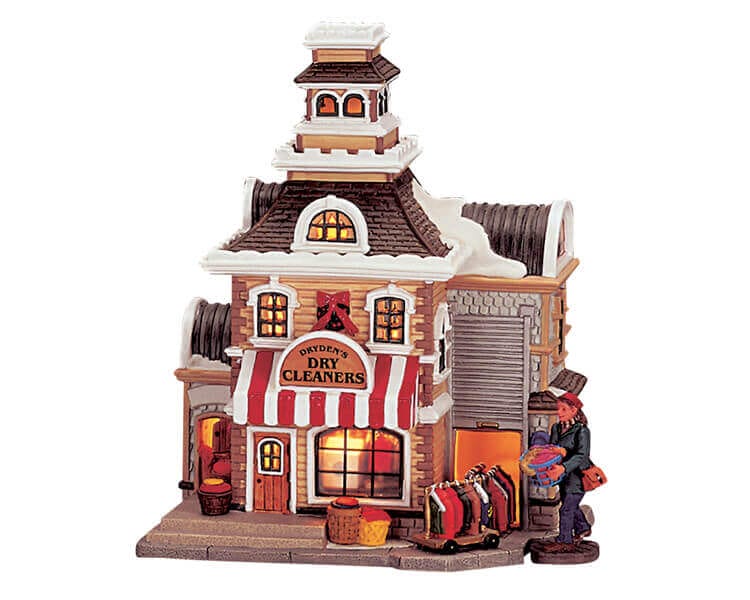 lemax-dryden-s-dry-cleaners-gesch-ftshaus-f-r-miniaturdorf image 1