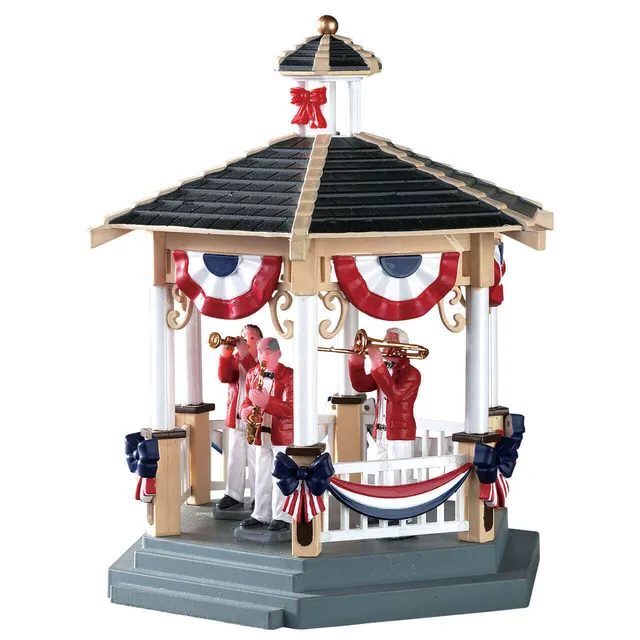 lemax-park-gazebo-weihnachtsdorf-pavillon image 1